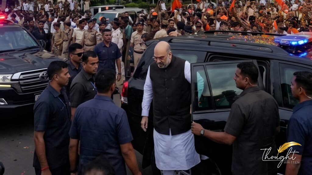 Amit Shah Arrives in Kolkata for Election of Next Bengal CM; Start of Endless Meetings Following BJP's Record Breaking 207-seat Win